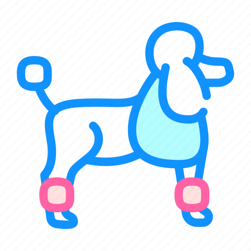 Dog, poodle, pet, service, cage, transportation icon - Download on Iconfinder