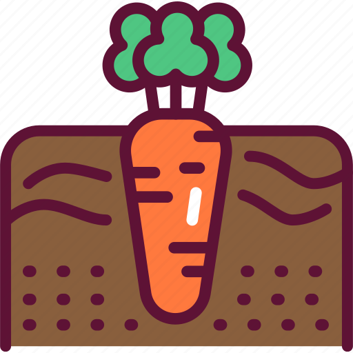 Soil, growing, carrot icon - Download on Iconfinder