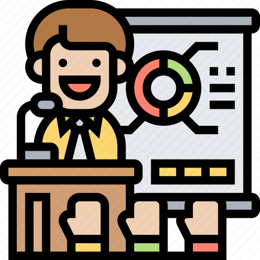 Conference, presentation, seminar, meeting, training icon - Download on Iconfinder