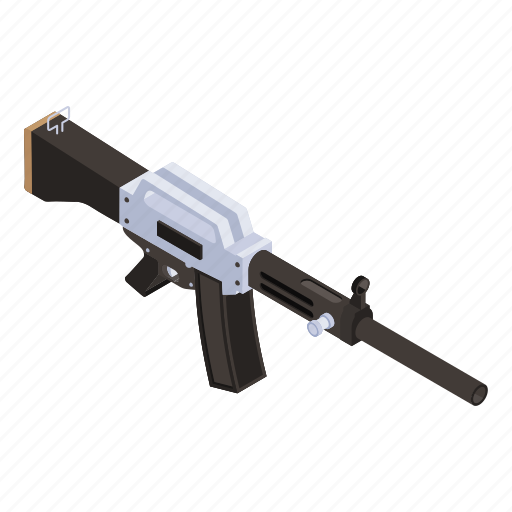 Gun, weapon, assault weapon, assault rifle, rifle icon - Download on Iconfinder