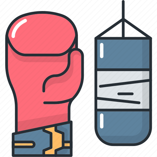 Bag, boxing, gloves, punching, sport, training, workout icon - Download on Iconfinder