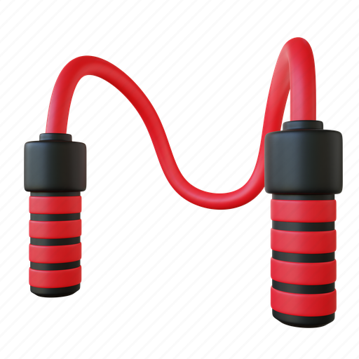 Skipping rope, skipping, cardio, jump, jump rope, aerobic, home exercise 3D illustration - Download on Iconfinder