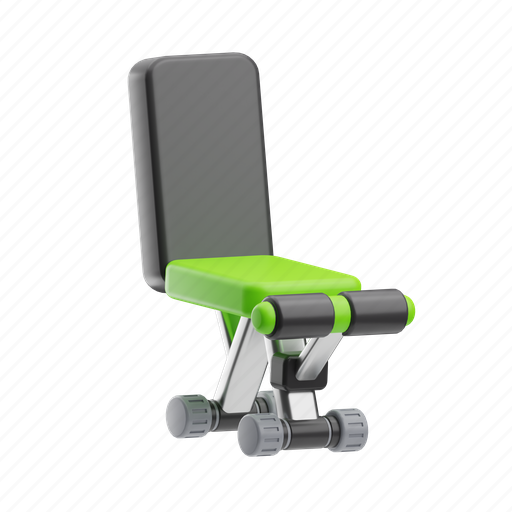 Workout, bench, armchair, interior, seat, outdoor, chair 3D illustration - Download on Iconfinder
