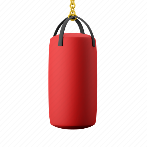 Punching bag, boxing, gym, training, sport 3D illustration - Download on Iconfinder