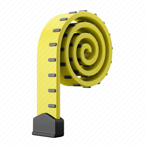 Tape measure, body, size, scale 3D illustration - Download on Iconfinder