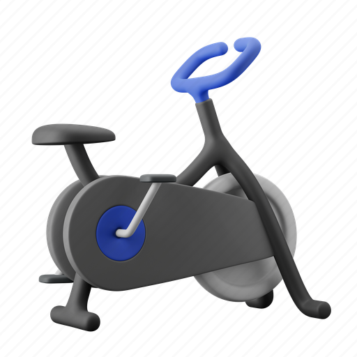 Stationary bike, indoor, gym, cycling, bicycle 3D illustration - Download on Iconfinder