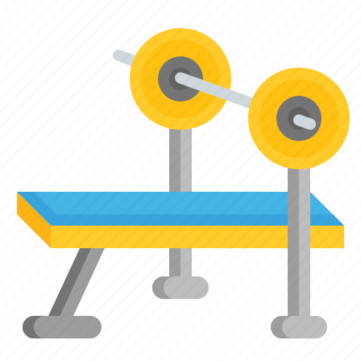 Fitness, gym, sport, barbell, bench, press, training icon - Download on Iconfinder