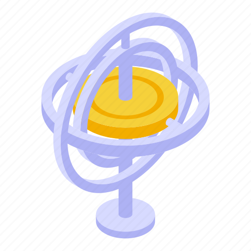 Attitude, gyroscope, isometric icon - Download on Iconfinder