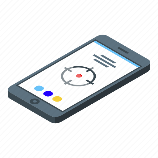 Gyroscope, smartphone, isometric icon - Download on Iconfinder
