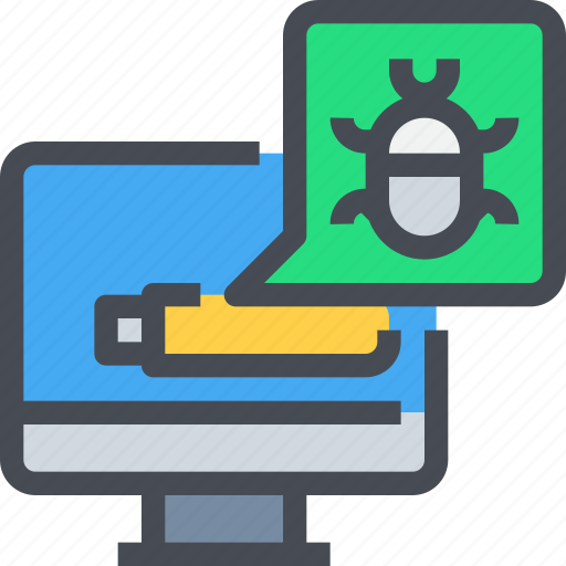 Computer, error, malware, virus icon - Download on Iconfinder