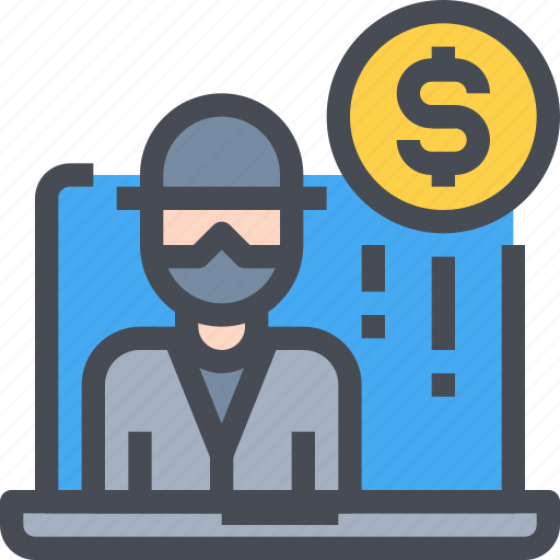 Computer, currency, hacker, hacking, money, people icon - Download on Iconfinder