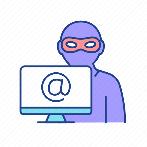 Hacker attack, stealing identity, online safety, illegal icon - Download on Iconfinder