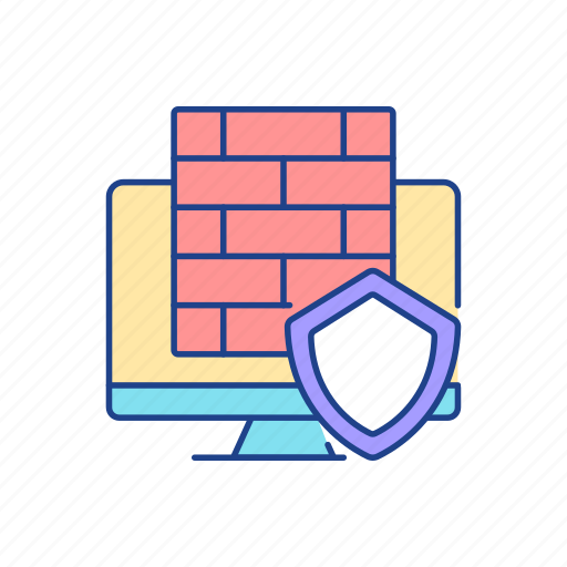 Protective hardware, software, firewall, internet security icon - Download on Iconfinder