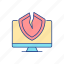 broken protection, hacker attack, cybersecurity, software vulnerability 