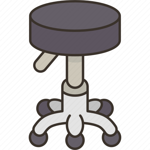 Rolling, stool, chair, furniture, mobile icon - Download on Iconfinder