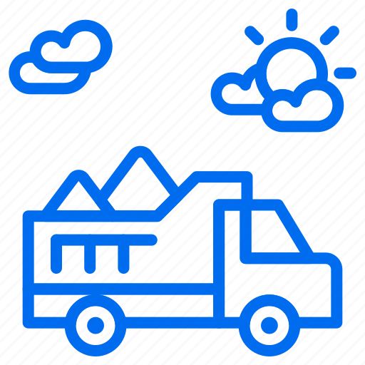 Construction, sand, transport, truck, vehicle icon - Download on Iconfinder
