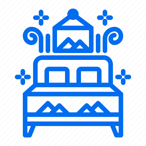 Bed, booking, hotel, reservation, room, twin icon - Download on Iconfinder