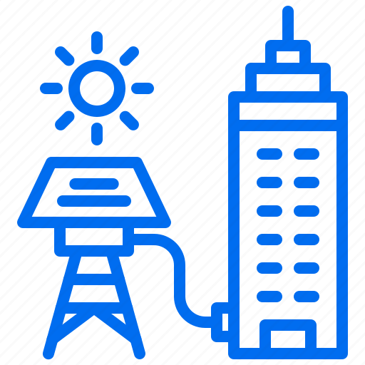 Building, cell, city, office, solar, sun, tower icon - Download on Iconfinder
