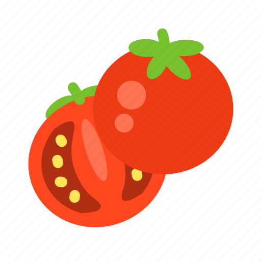 Half, vegan, tomato, fruit, cucurbits, food, plant icon - Download on Iconfinder