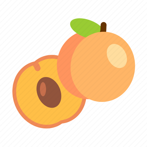 Half, friuts, vegan, peach, fruit, food, plant icon - Download on Iconfinder