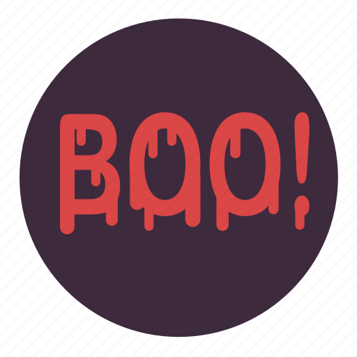 Blood, boo, ghost, halloween, red, scary, text icon - Download on Iconfinder