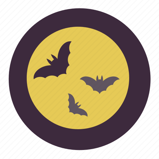 Bat, full, halloween, moon, scary, vampire, yellow icon - Download on Iconfinder