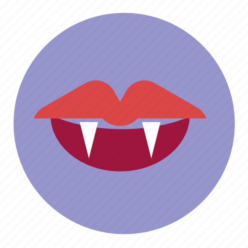 Cuspids, halloween, lips, red, scary, teeth, vampire icon - Download on Iconfinder