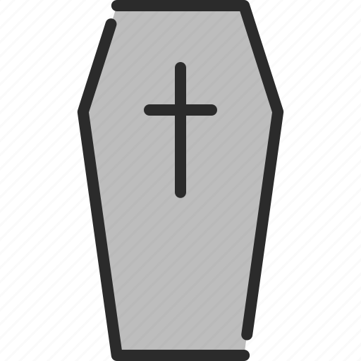 Cemetery, coffin, dead, death, funeral, grave, halloween icon - Download on Iconfinder