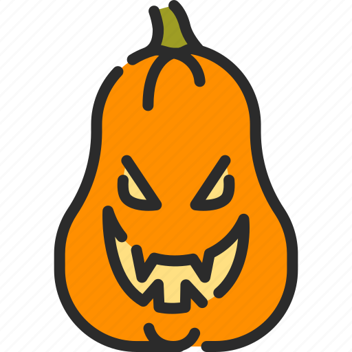 Creepy, fear, halloween, jack o lantern, monster, pumpkin, scary icon - Download on Iconfinder