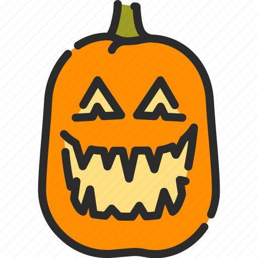 Creepy, halloween, horror, jack o lantern, monster, pumpkin, spooky icon - Download on Iconfinder