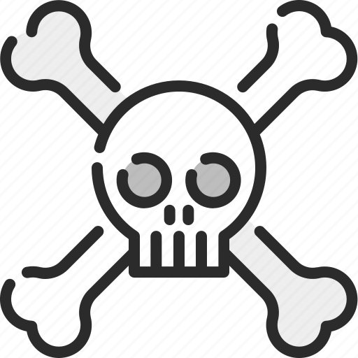 Bones, dangerous, halloween, horror, pirate, skull, skull and bones icon - Download on Iconfinder