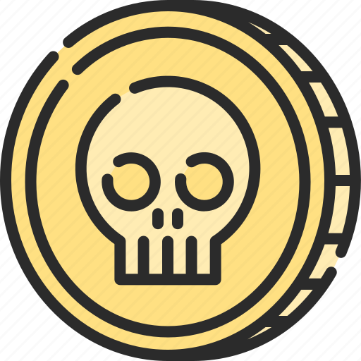 Coin, dangerous, halloween, horror, pirate, skull icon - Download on Iconfinder