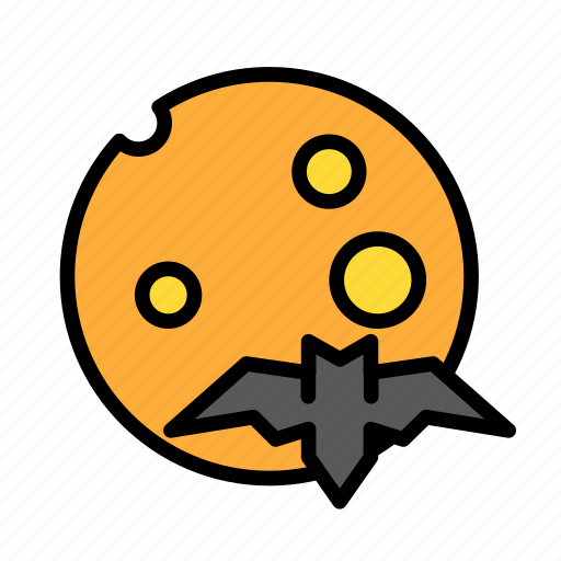 Bat, dead, death, funeral, halloween, moon icon - Download on Iconfinder