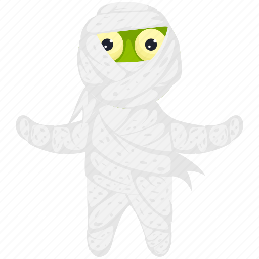 Halloween character, halloween costume, halloween mummy, spooky cartoon, zombie mummy icon - Download on Iconfinder