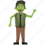 dead man zombie, green cartoon, halloween character, halloween costume, maneater 