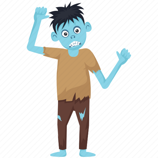 Creepy zombie, halloween character, halloween costume, zombie apocalypse, zombie boy icon - Download on Iconfinder