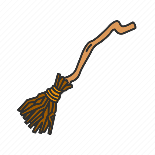 Broom, broom's witch, broomstick, halloween, holidays, horror, spooky icon - Download on Iconfinder