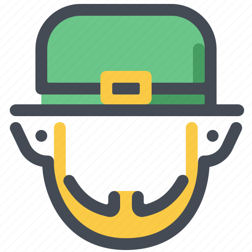 Beard, face, halloween, irish, leprechaun, luck, patrick icon - Download on Iconfinder