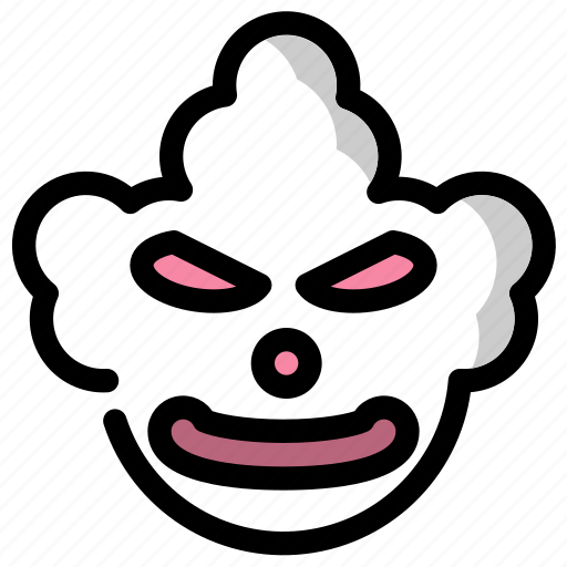 Clown, face, halloween, holidays, mask, scary icon - Download on Iconfinder