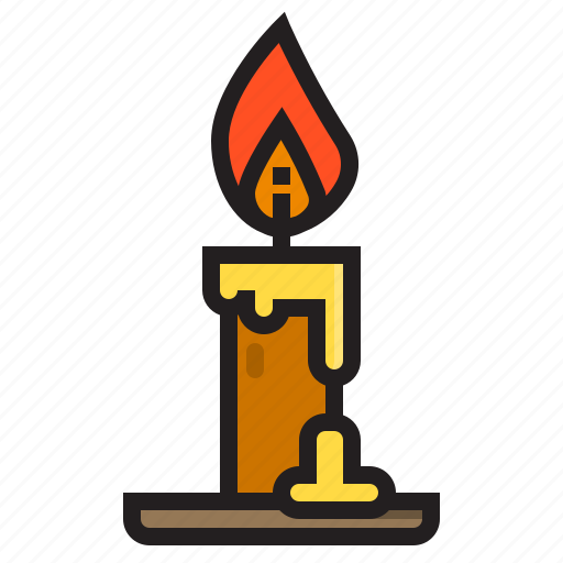 Bright, candle, fire, halloween icon - Download on Iconfinder
