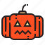 dead, halloween, monster, pumpkin 