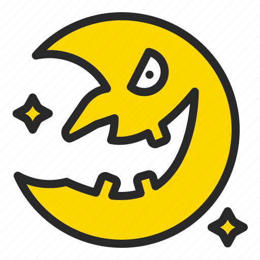 Crescent, halloween, horror, moon icon - Download on Iconfinder