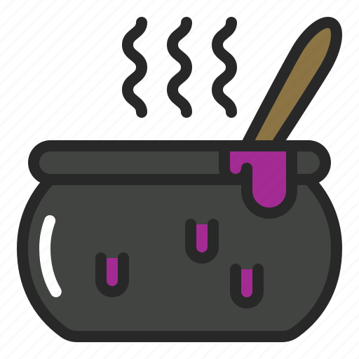 Caldron, cooking, halloween, magic, pot icon - Download on Iconfinder