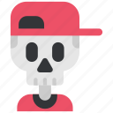 avatar, costume, halloween, masquerade, skeleton, skull