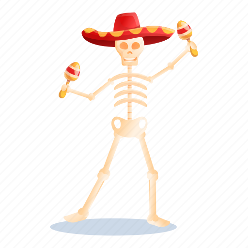 Maracas, mexican, music, party, skeleton, tattoo icon - Download on Iconfinder