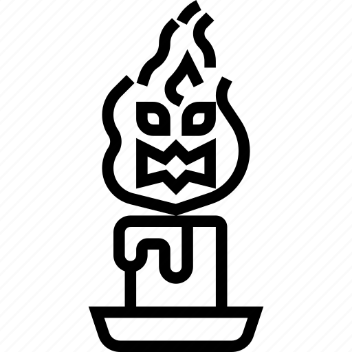 Ritual, candle, burning, light, decoration icon - Download on Iconfinder