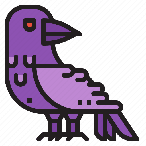 Horror, bird, halloween, raven, animal icon - Download on Iconfinder