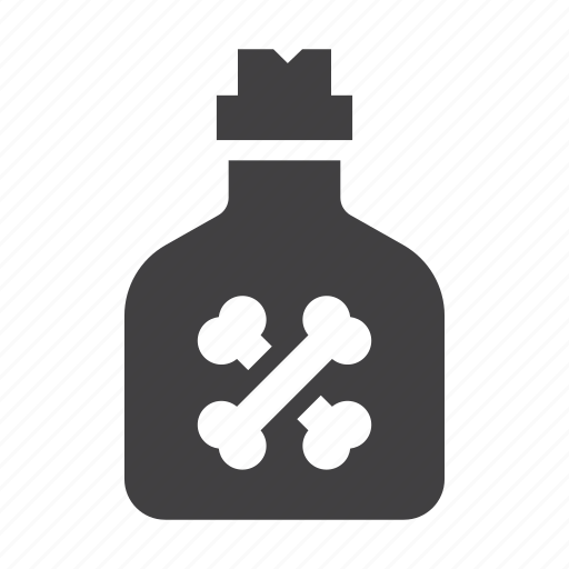 Bottle, dangerous, poison, death, crossbone, toxic icon - Download on Iconfinder