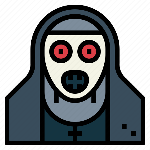 Halloween, nuns, creepy, horror, ghost icon - Download on Iconfinder