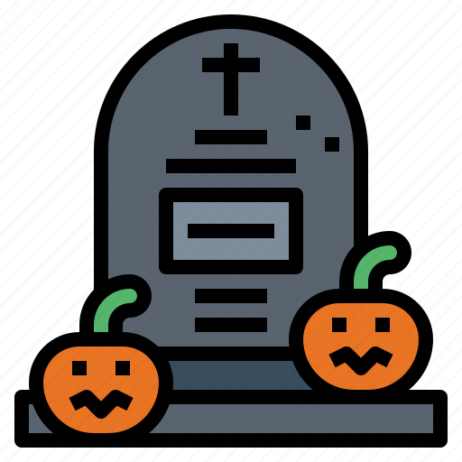 Halloween, pumpkin, grave, tombstone, gravestone icon - Download on Iconfinder
